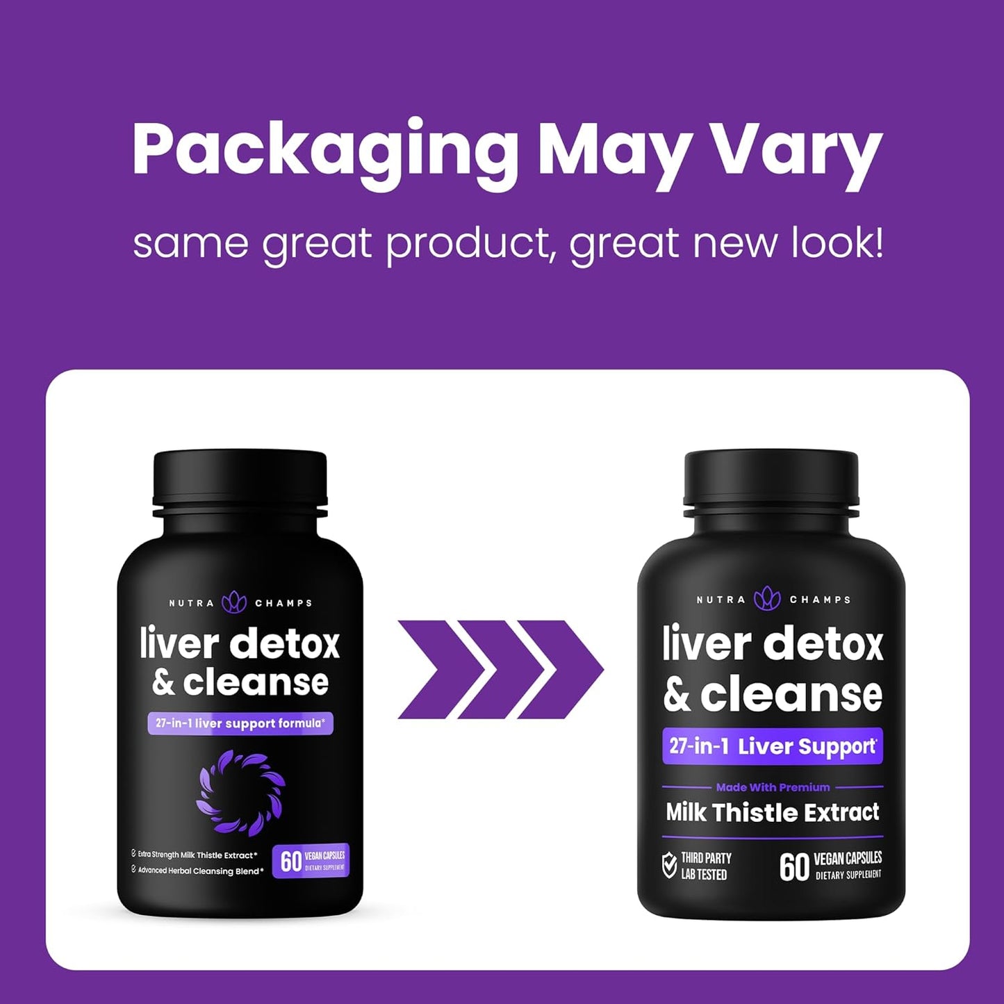 Liver Cleanse Detox & Repair Pills - Milk Thistle Extract Supplement for Liver Support - 120 Capsules Total