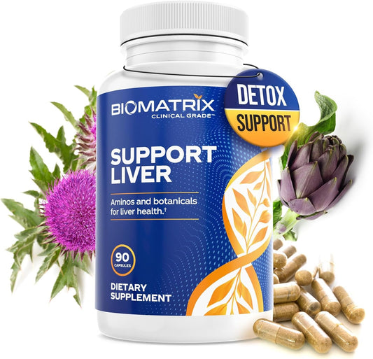 Liver Cleanse Detox & Repair Supplement with Artichoke Extract, Milk Thistle, Taurine, Methionine - 1+ Month Supply for Men and Women