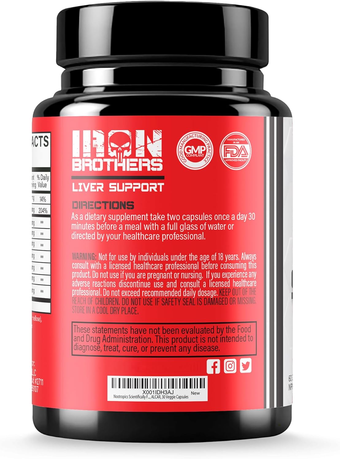 Liver Cleanse Detox & Repair Supplement with Dandelion Root, Milk Thistle, Zinc - Supports Healthy Liver Function - 60 Capsules for Men & Women by Iron Brothers Supplements