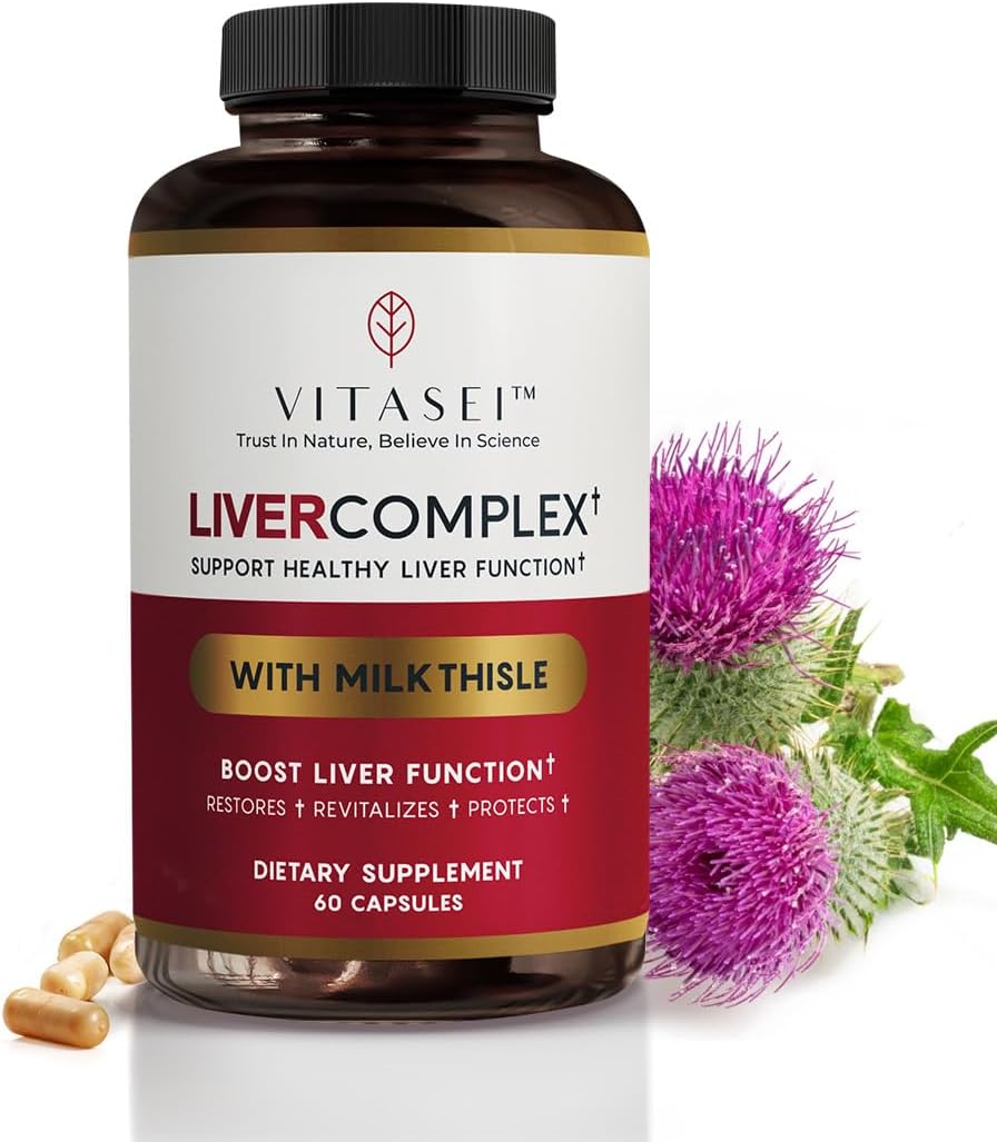 Liver Cleanse Detox & Repair Supplement with Milk Thistle, Garcinia, Curcumin - Herbal Dietary Support for Men & Women, 60 Capsules