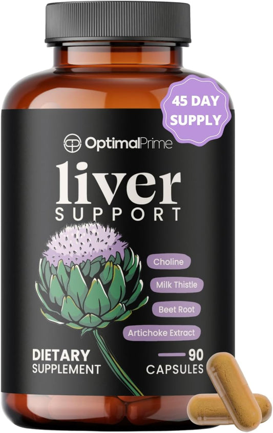 Liver Cleanse Detox & Repair Supplement with Milk Thistle, Artichoke, Beetroot, Zinc - 90 Capsules for Liver Support