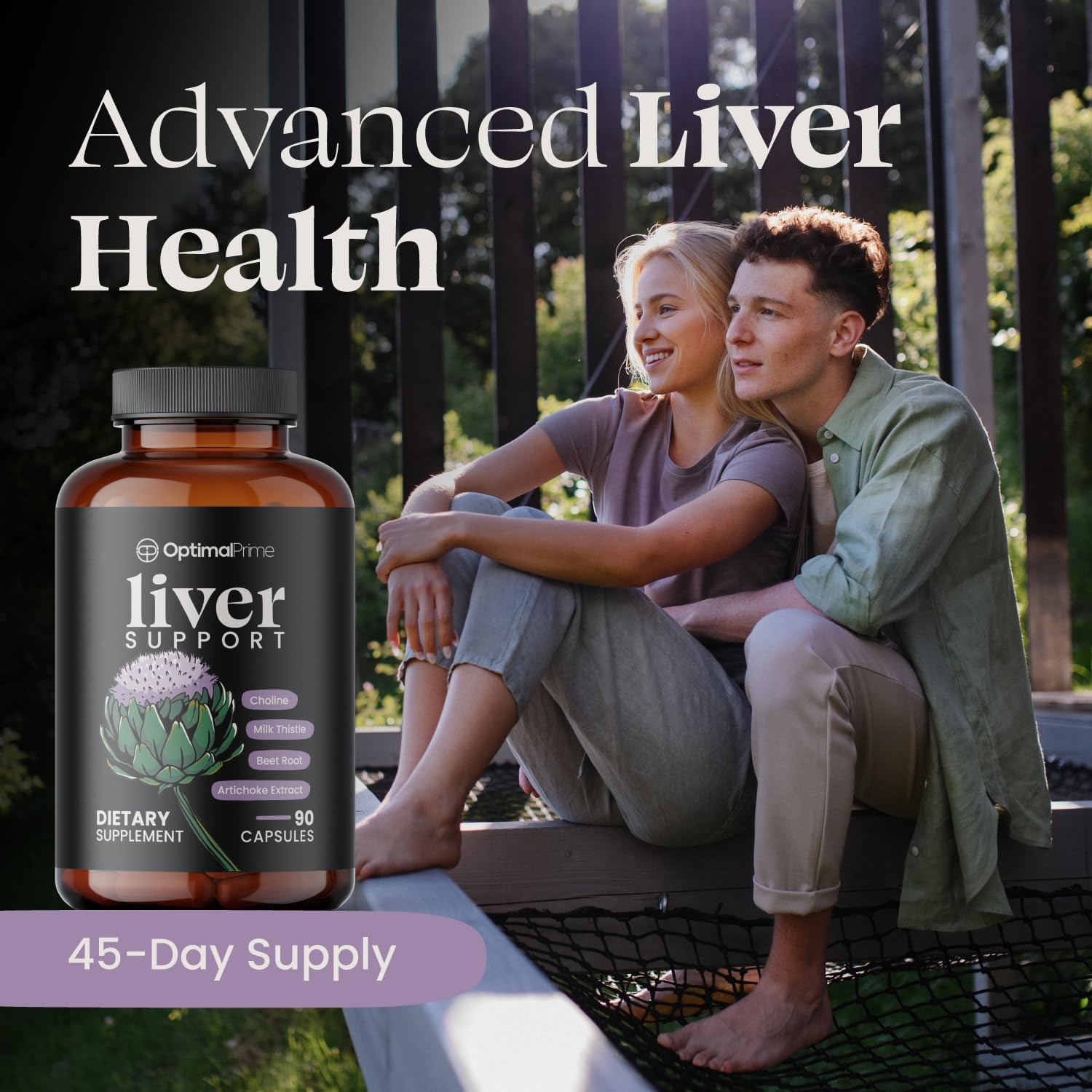 Liver Cleanse Detox & Repair Supplement with Milk Thistle, Artichoke, Beetroot, Zinc - 90 Capsules for Liver Support
