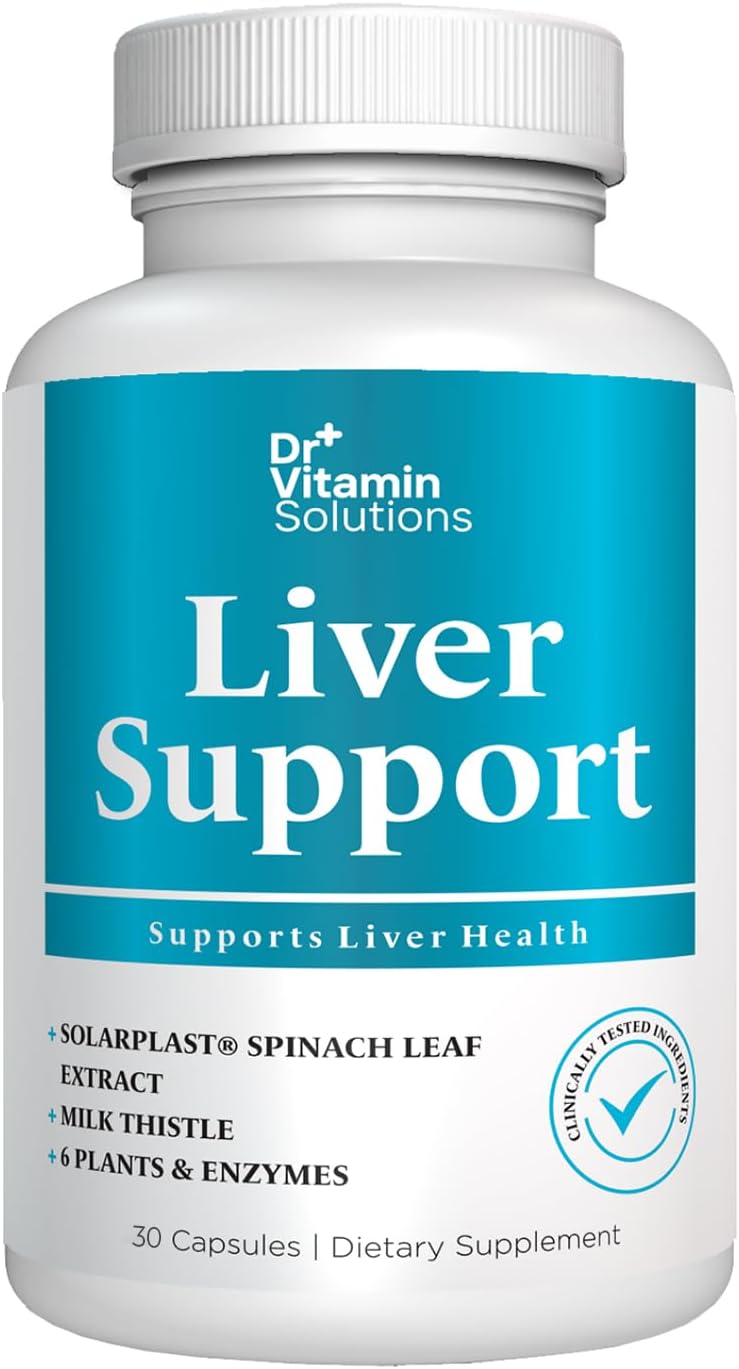 Liver Cleanse Detox Supplement - Milk Thistle with Chlorophyll, Digestive Enzymes, Artichoke & Dandelion for Gallbladder Support, 30 Vegan Capsules