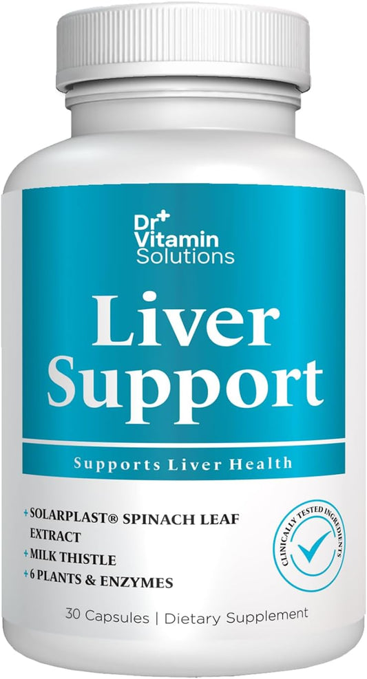 Liver Cleanse Detox Supplement - Milk Thistle with Chlorophyll, Digestive Enzymes, Artichoke & Dandelion for Gallbladder Support, 30 Vegan Capsules