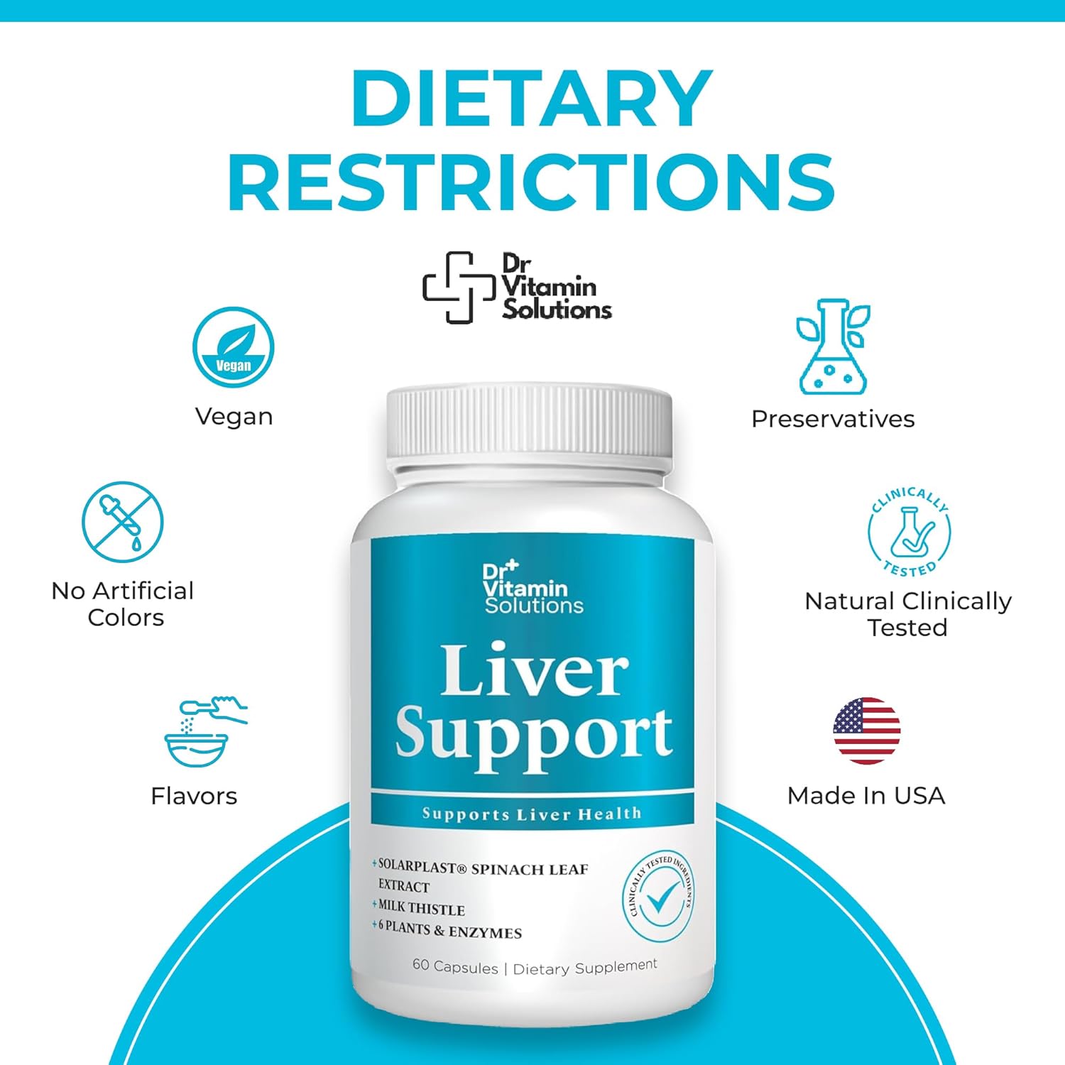 Liver Cleanse Detox Supplement - Milk Thistle with Chlorophyll, Digestive Enzymes, Artichoke & Dandelion for Gallbladder Support, 30 Vegan Capsules