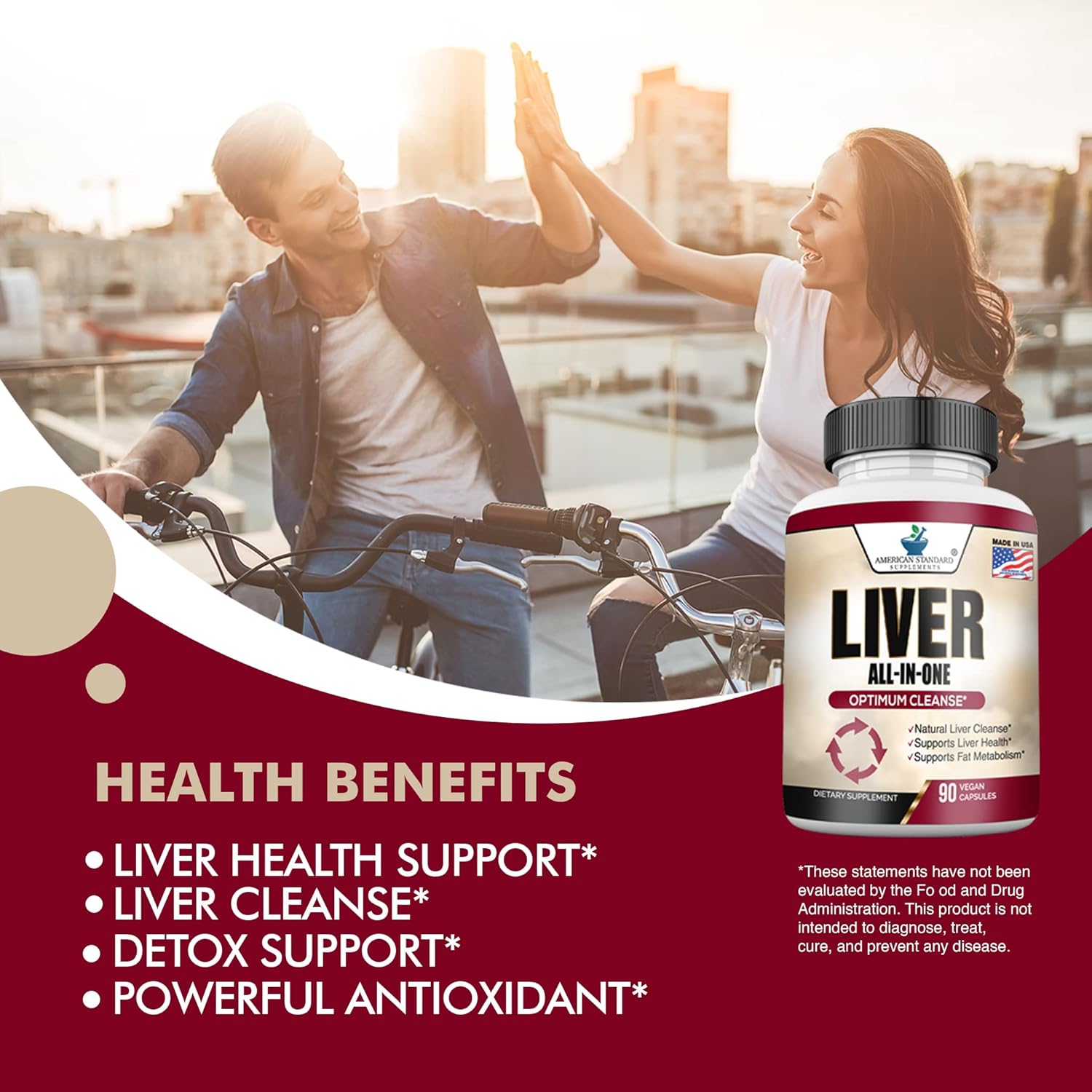 Liver Cleanse & Detox Supplement with Milk Thistle, Artichoke, Dandelion, Turmeric - Liver Support for Detox and Health