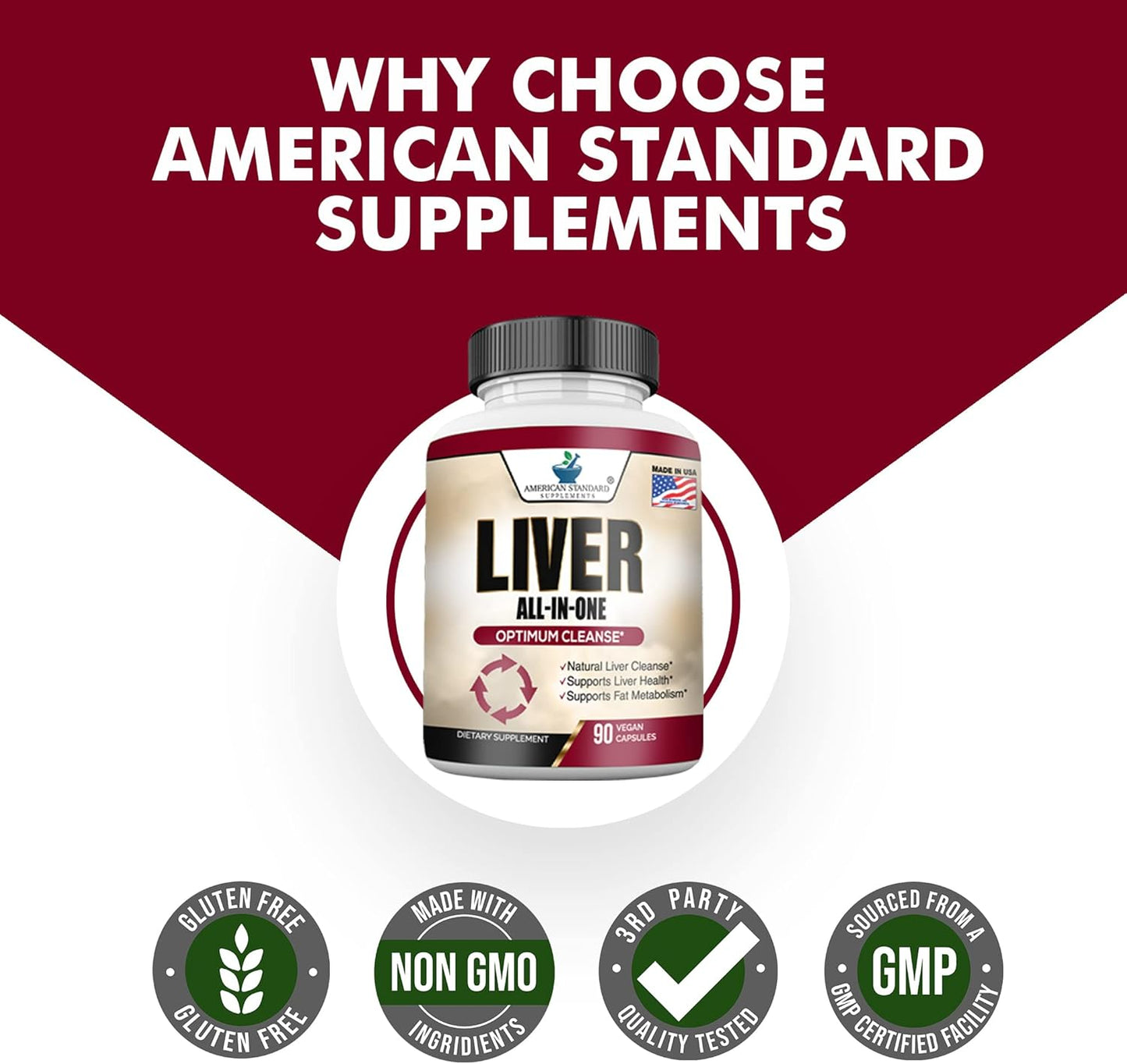 Liver Cleanse & Detox Supplement with Milk Thistle, Artichoke, Dandelion, Turmeric - Liver Support for Detox and Health