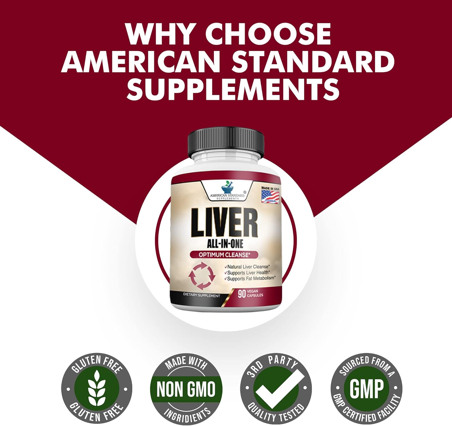 Liver Cleanse & Detox Supplement with Milk Thistle, Artichoke, Dandelion, Turmeric - Liver Support for Detox and Health