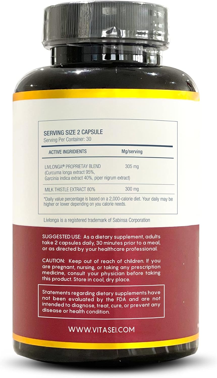 Liver Cleanse Detox Supplement with Milk Thistle, Garcinia, Curcumin - Herbal Detox Formula for Women & Men, 120 Capsules