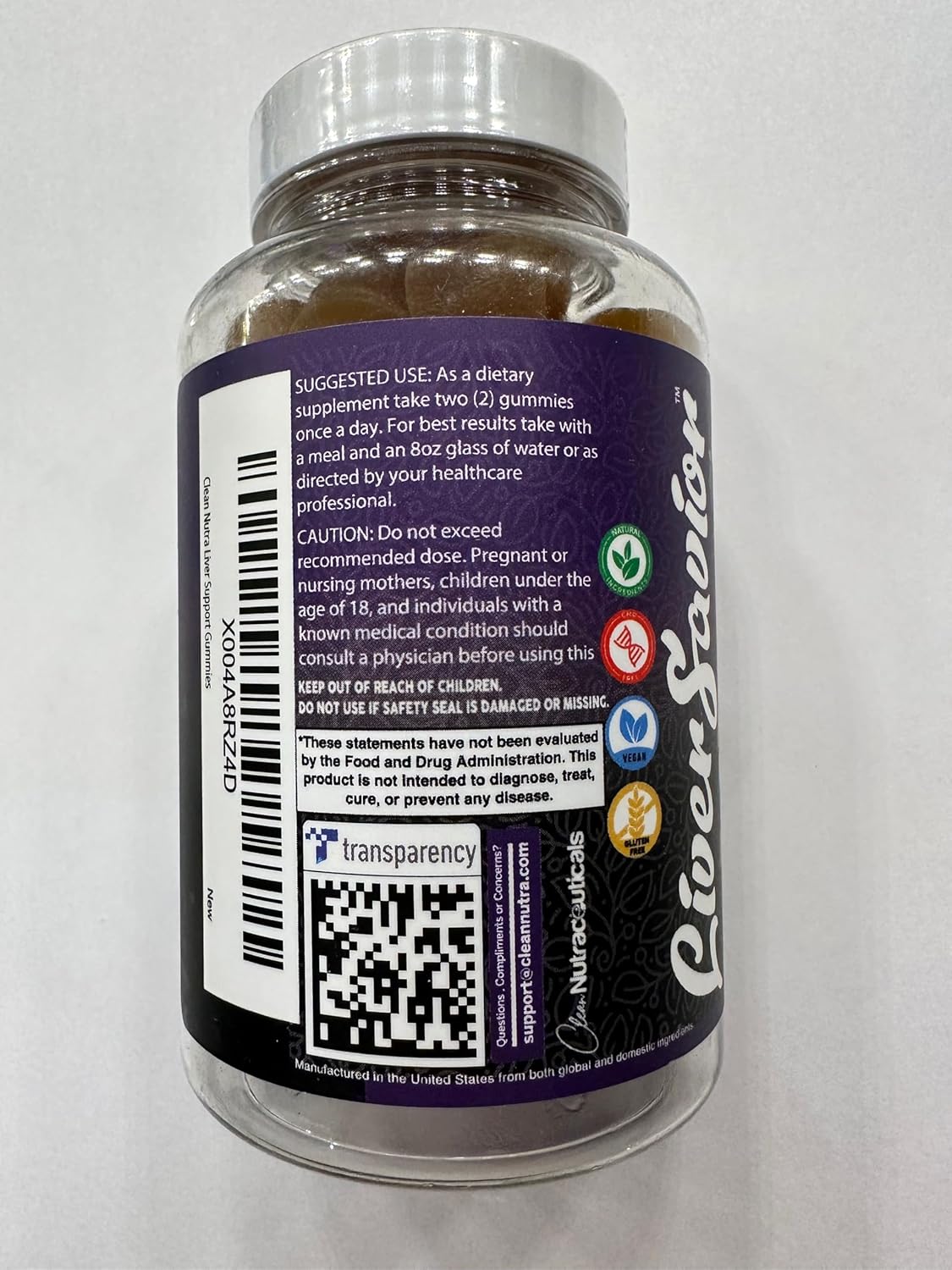 Liver Cleanse Detox Support Gummies with Milk Thistle & More - Clean Nutraceuticals Liver Cleanse Gummy Vitamins with Turmeric, Berberine, and More