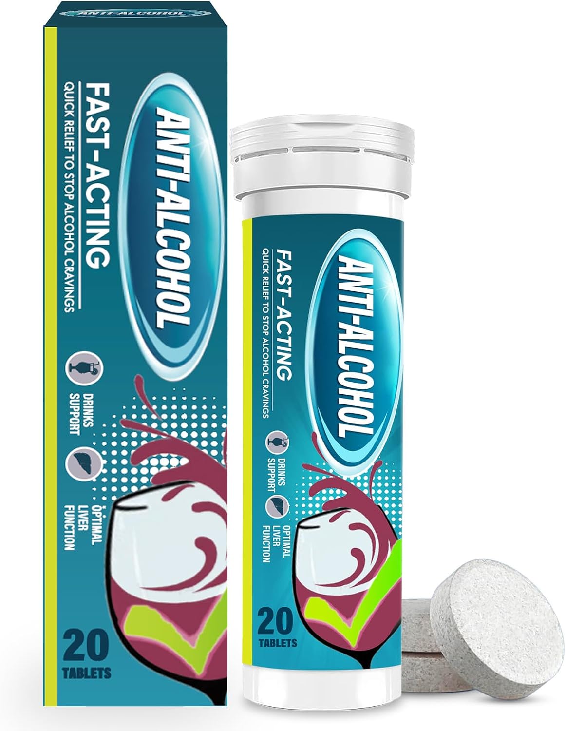 Liver Cleanse & Energy Recovery Supplement for Combatting Alcohol Cravings and Promoting Calmness - TOMEIAABBCC