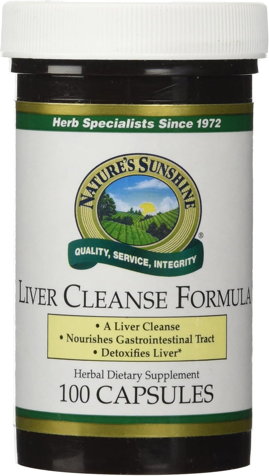 Liver Cleanse Formula with 100 Capsules | Herbal Blend to Support Liver & Gallbladder Health, Detox & Cleanse - Nature's Sunshine