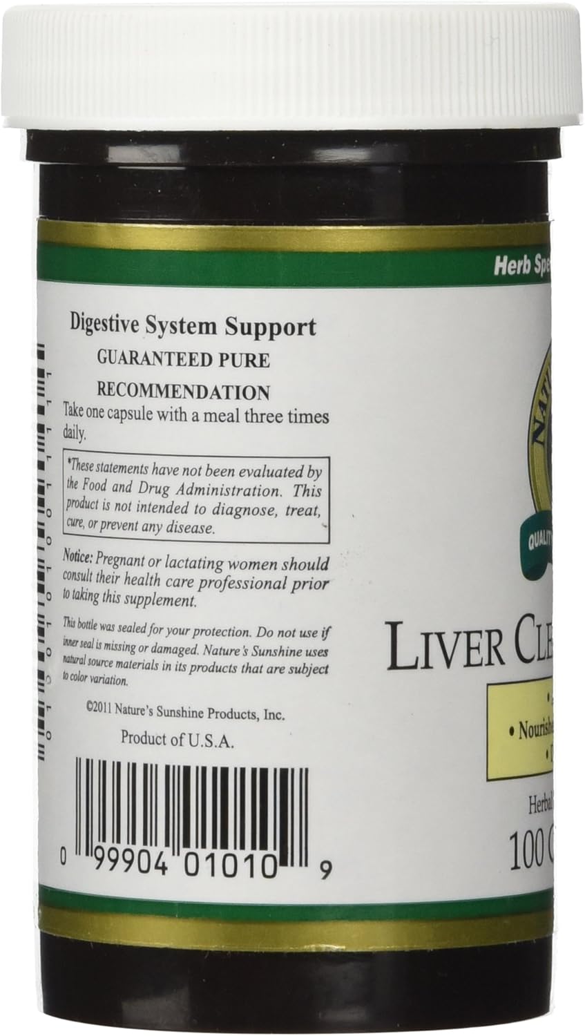 Liver Cleanse Formula with 100 Capsules | Herbal Blend to Support Liver & Gallbladder Health, Detox & Cleanse - Nature's Sunshine