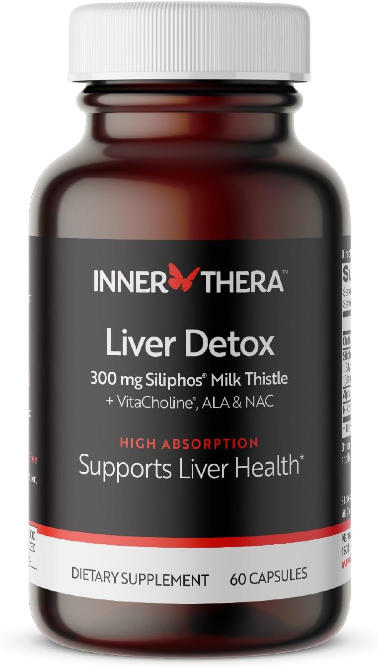 Liver Cleanse Supplement with Milk Thistle, Alpha Lipoic Acid, Choline, NAC - Supports Healthy Liver Function - 60 Veggie Capsules