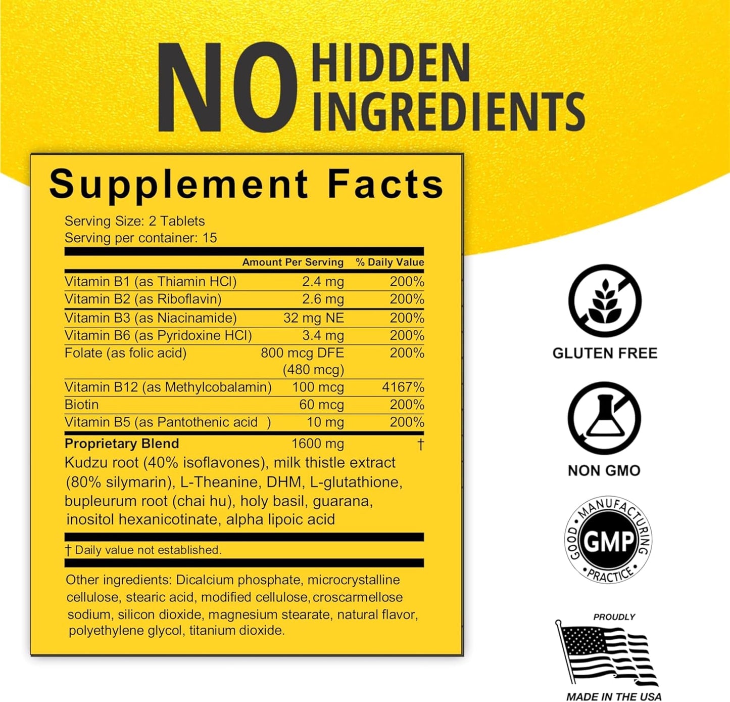 Liver Cleanse Supplements with 25+ Key Ingredients for Craving Support and Liver Health - Kudzu, Milk Thistle, Holy Basil, DHM Natural Cleanse - Gradual Reduction and Replenishment - 30+9 Tabs - Drink-Cleanse Combo