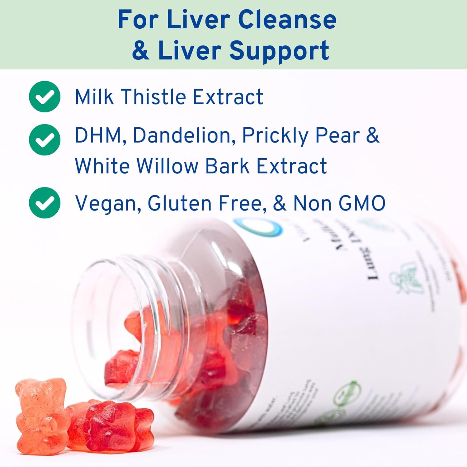 Liver Detox Gummies with Milk Thistle - Natural Liver Support Supplement for Detox Cleanse & Healthier Liver - Liver Detox Supplement Gummies
