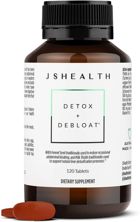 Liver Detox Pills with Milk Thistle, Turmeric, Fennel | Debloat & Detox Liver Health Formula | Liver Cleanse Supplement - 120 Tablets
