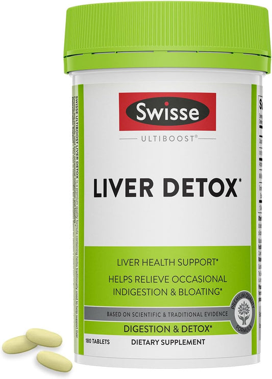 Liver Detox & Repair Supplement with Milk Thistle, Turmeric, & Artichoke Extract - 180 Liver Pills for Liver Support & Cleanse