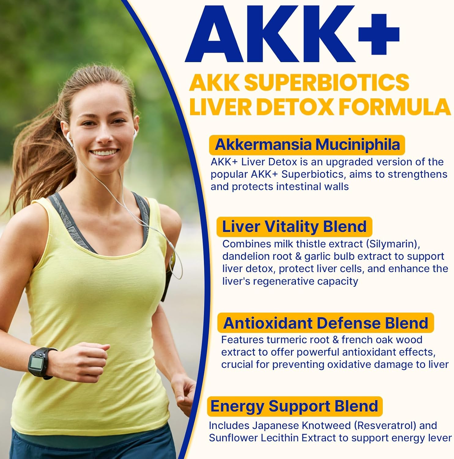 Liver Detox & Repair with Summatah Akk+ Superbiotics - 20 Billion Akkermansia Probiotic, Milk Thistle, Taraxasterol, GLP1 - Antioxidant & Gut Health - 60 Count