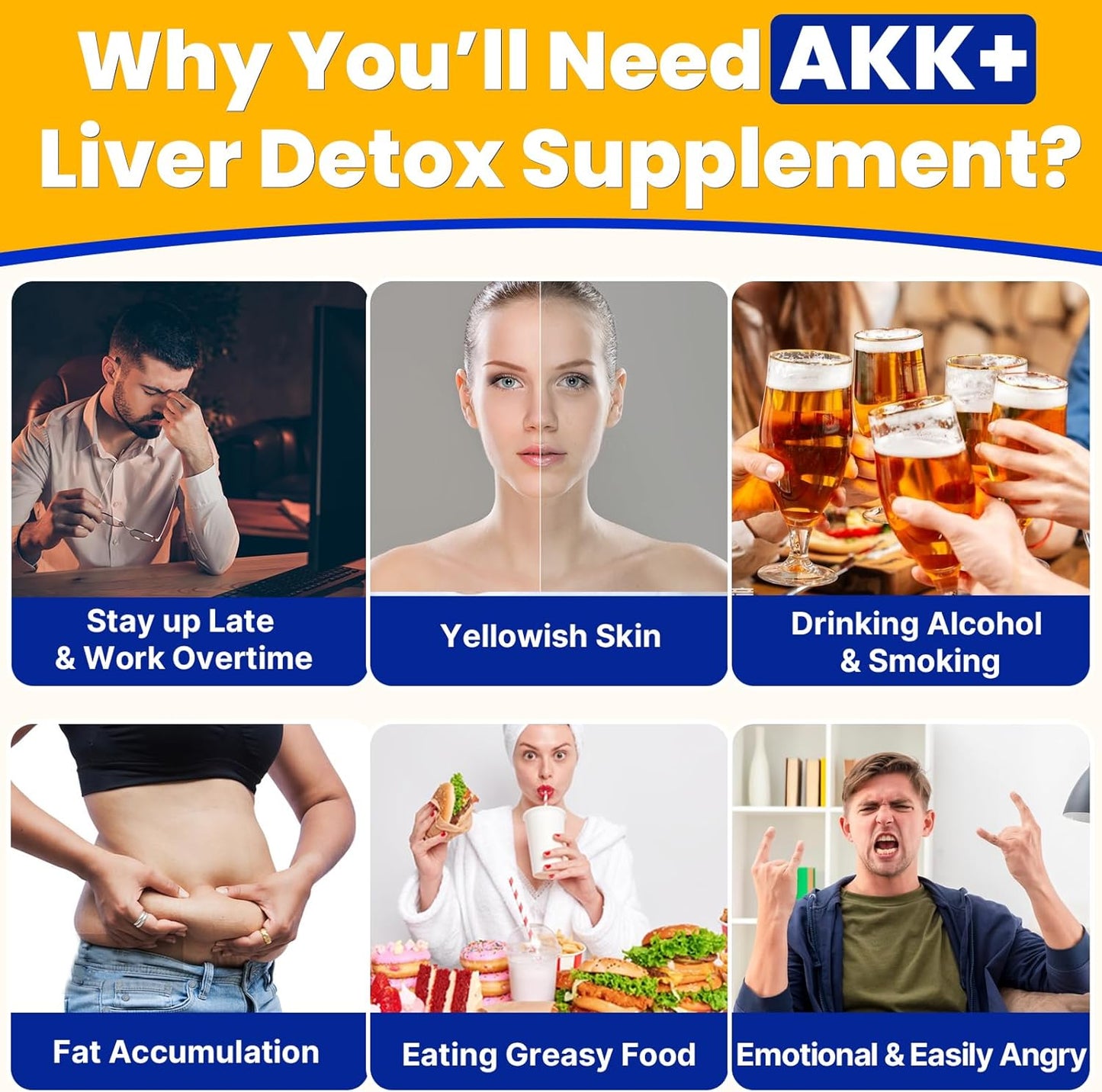 Liver Detox & Repair with Summatah Akk+ Superbiotics - 20 Billion Akkermansia Probiotic, Milk Thistle, Taraxasterol, GLP1 - Antioxidant & Gut Health - 60 Count