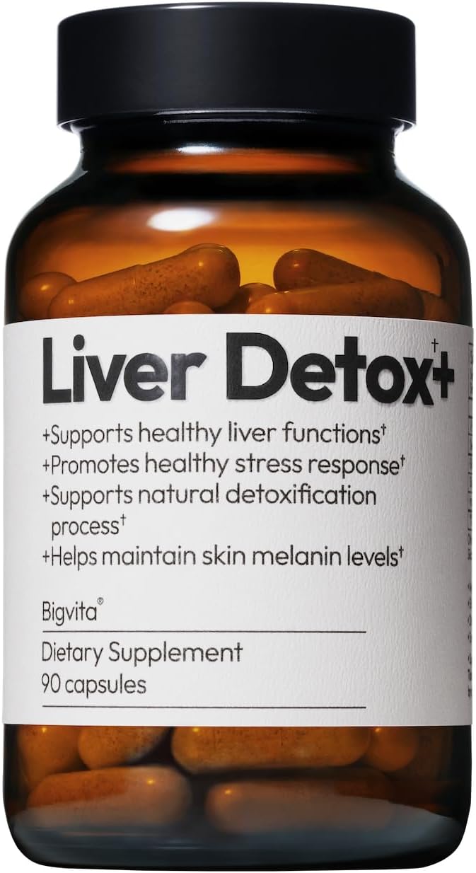 Liver Detox Supplement for Liver Health and Hangover Relief - Vegan, Gluten-Free Cleanse with Milk Thistle, Glutathione, Vitamin C, Inositol, and Selenium - 90 Capsules