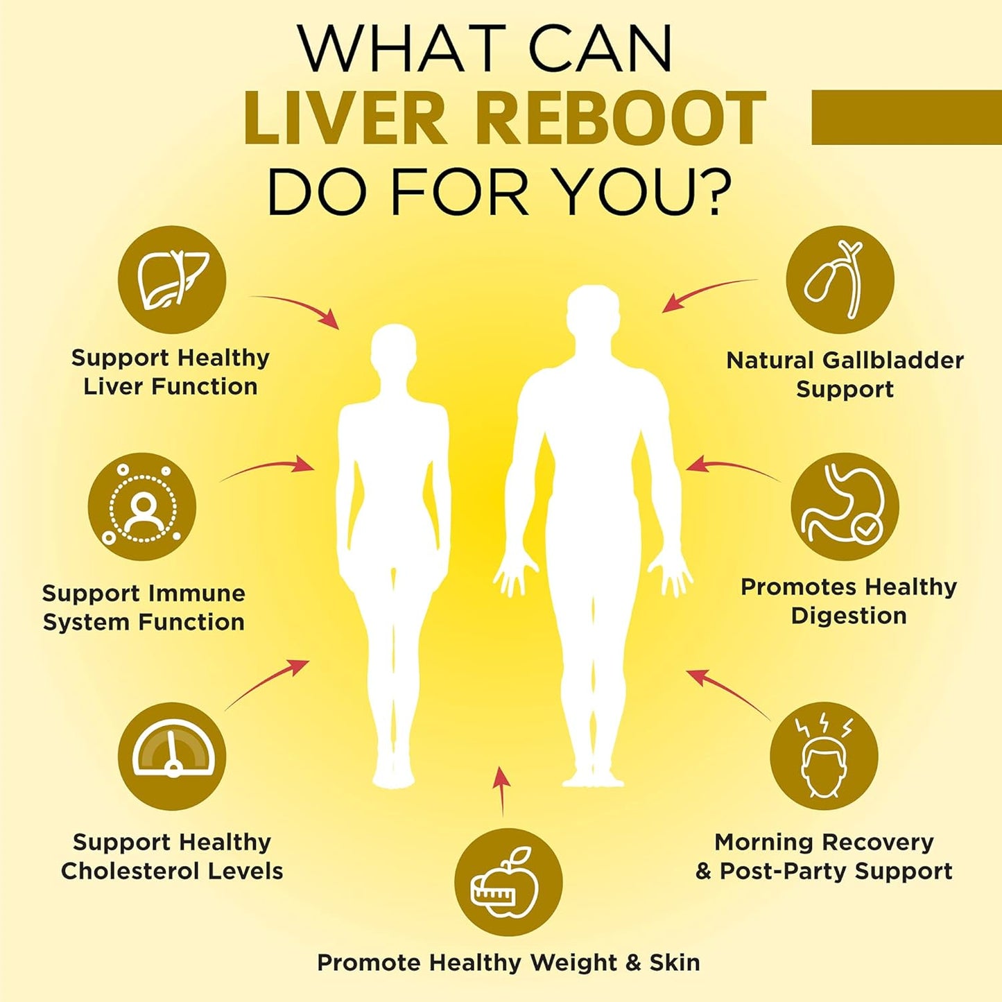 Liver Detox Support Supplement with Milk Thistle, Globe Artichoke, Dandelion Root - 60 Vegan Capsules