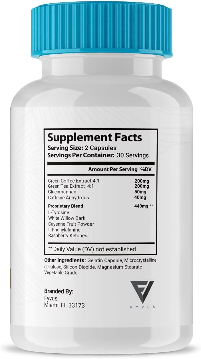 Liver Detox Weight Loss Capsules - Fyvus LivPure Supplement for Cleanse & Health Support