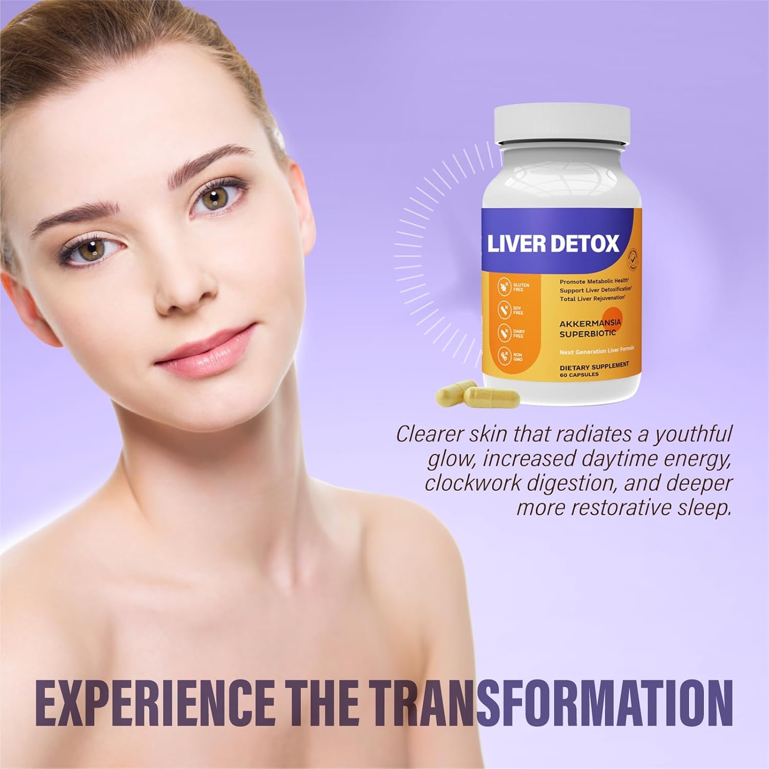 Liver Detoxification and Support Supplement for Metabolism, Immunity, and Vitality - 1 Piece