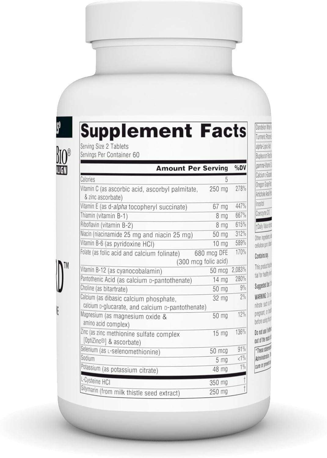 Liver Guard Supplement with Silymarin, CoQ10, and L-Cysteine - 120 Tablets for Liver Health and Function