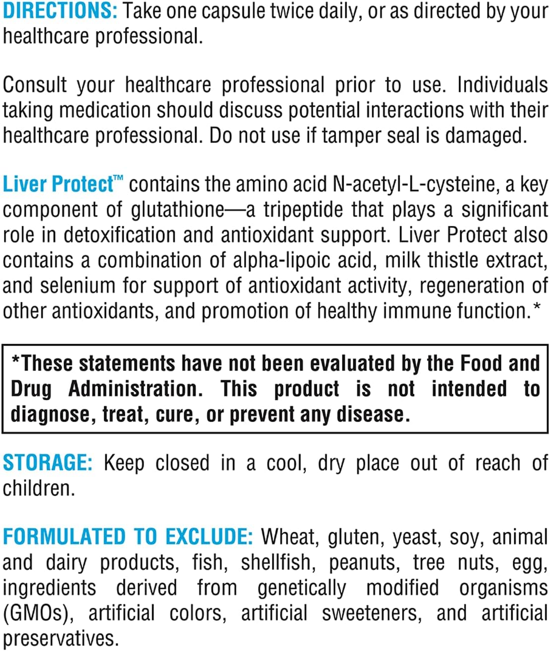 Liver Health Supplement with Milk Thistle, ALA, NAC, Selenium - Supports Glutathione Production - 120 Capsules