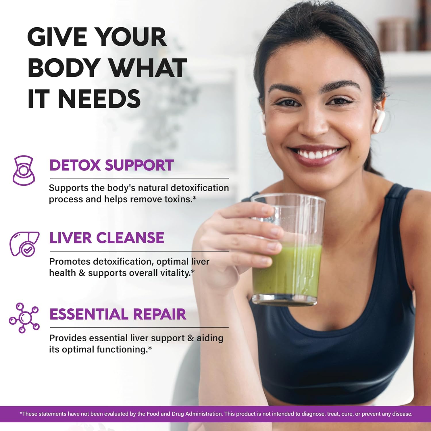 Liver Health Supplement with Milk Thistle, Dandelion, Artichoke, TUDCA, Glutathione, NAC - Detox & Repair Formula - 80% Silymarin - Laboratory Tested Vegan Capsules - Made in USA
