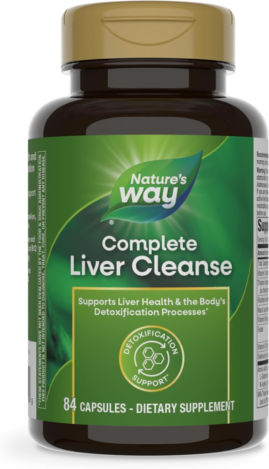 Liver Health Support Supplement with Milk Thistle Seed Extract and Taurine - 84 Capsules for Complete Liver Cleanse and Wellness