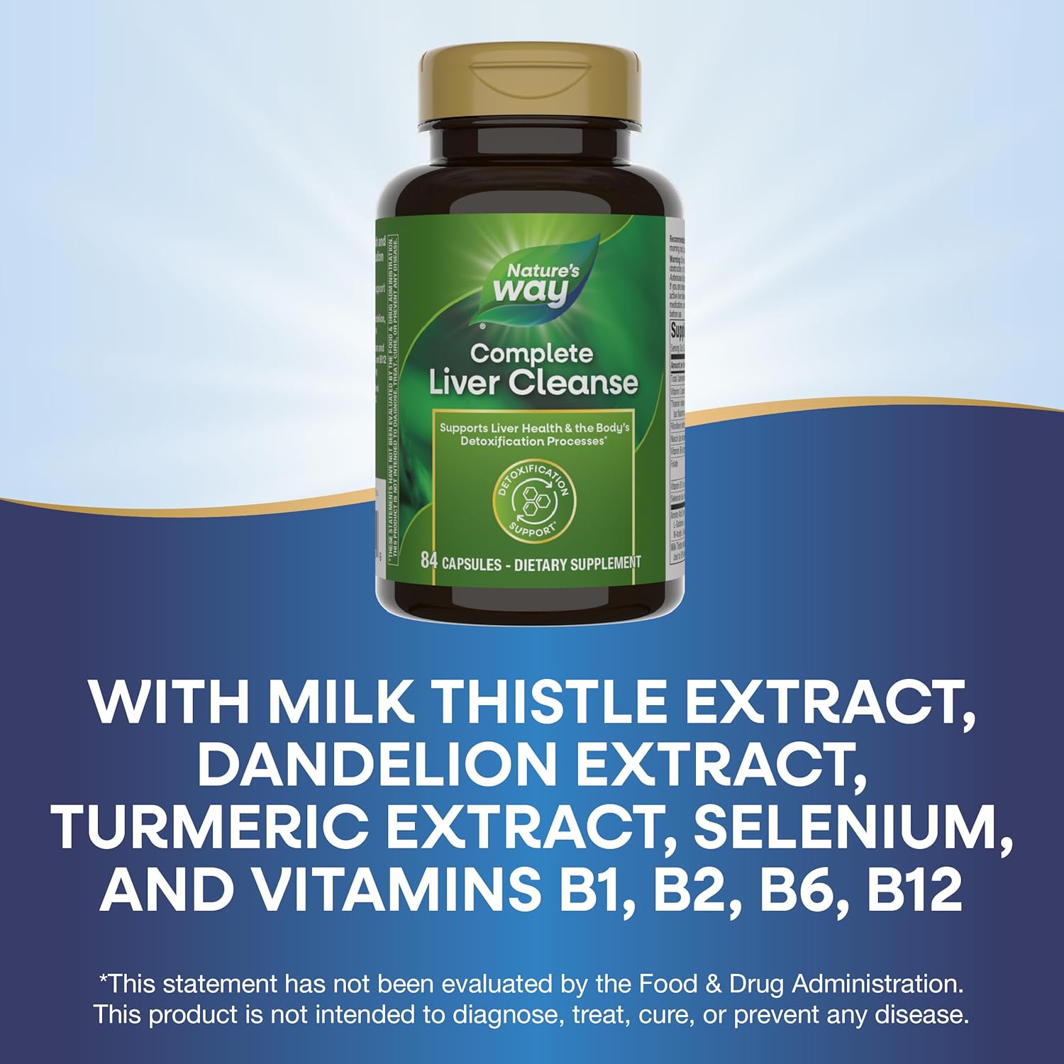 Liver Health Support Supplement with Milk Thistle Seed Extract and Taurine - 84 Capsules for Complete Liver Cleanse and Wellness