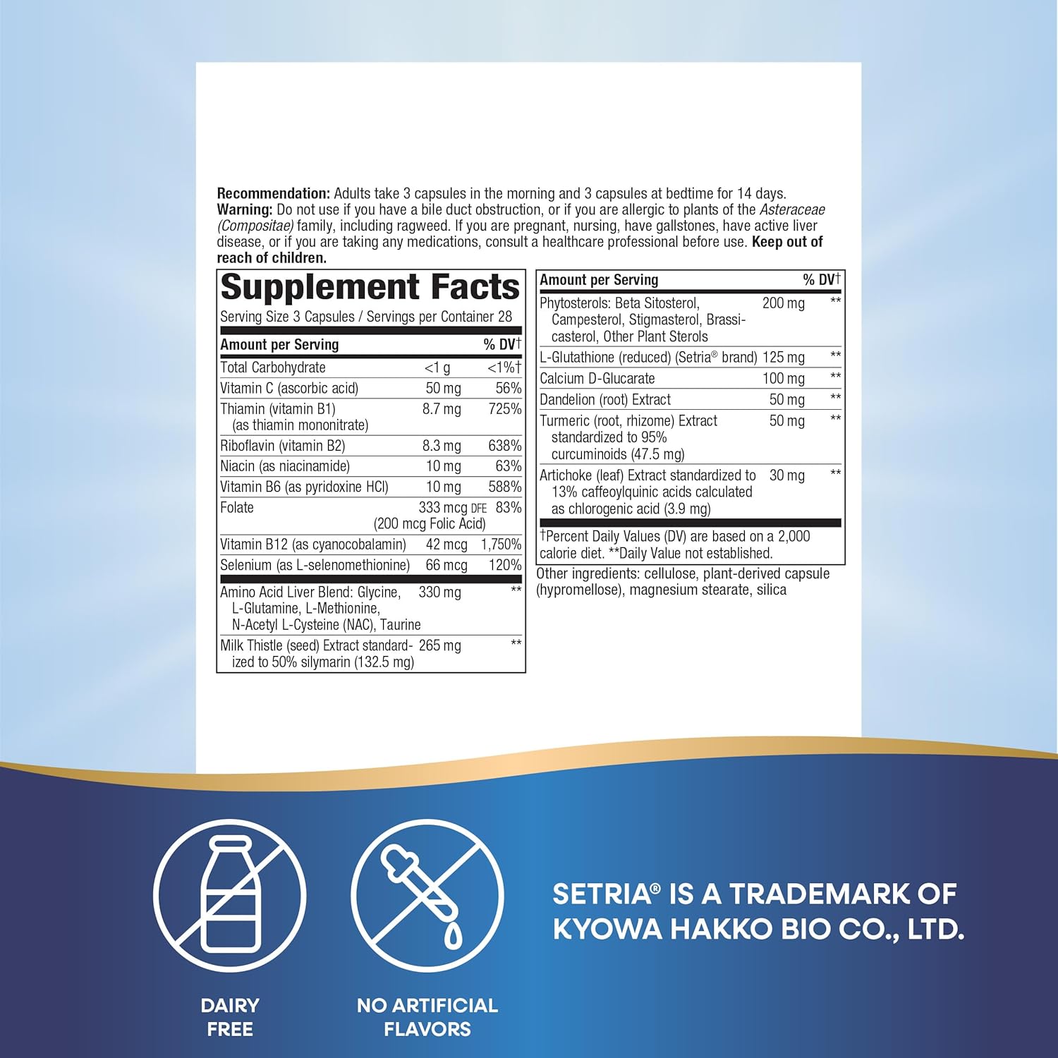 Liver Health Support Supplement with Milk Thistle Seed Extract and Taurine - 84 Capsules for Complete Liver Cleanse and Wellness