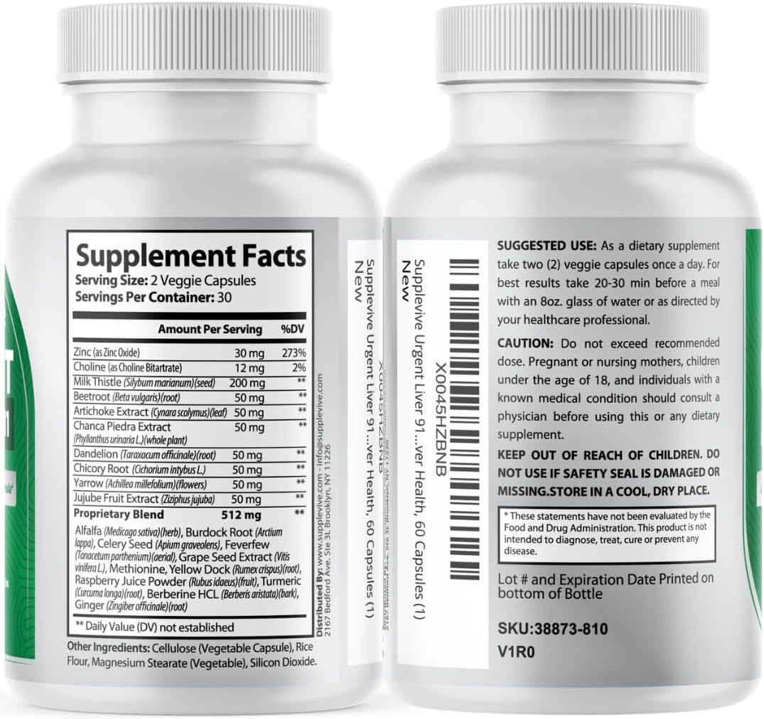 Liver Rescue: Herbal Liver Support Supplement for Detox & Repair - 60 Capsules