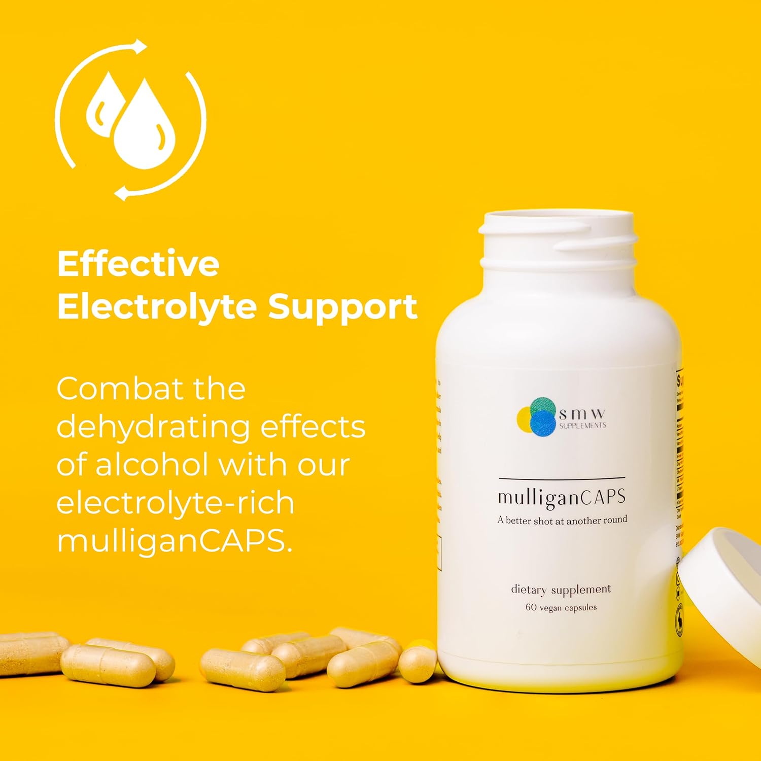Liver Support Capsules for Pre-Party Prep and Post-Drinking Recovery - Antioxidants, B Vitamins, Riboflavin - 60 ct.
