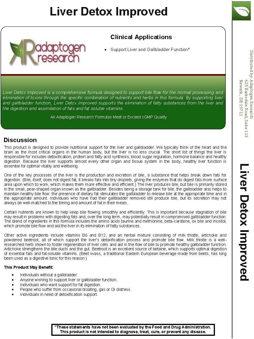 Liver Support Capsules with Ox Bile, Milk Thistle, Beet Powder, Artichoke | 90 Veg Caps | Adaptogen Research