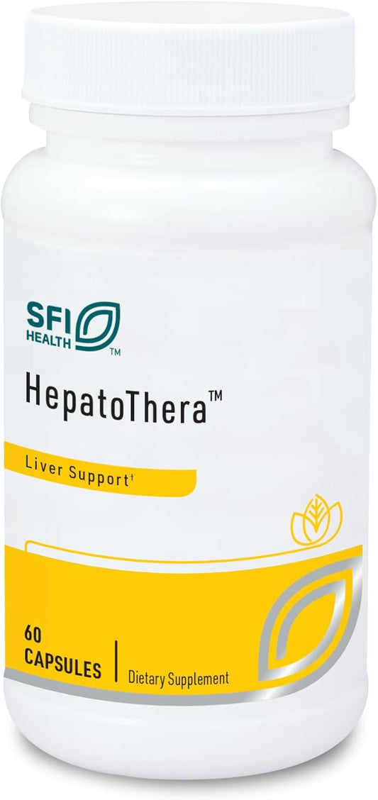 Liver Support Complex with Milk Thistle & NAC - Klaire Labs Hepatothera (60 Capsules)