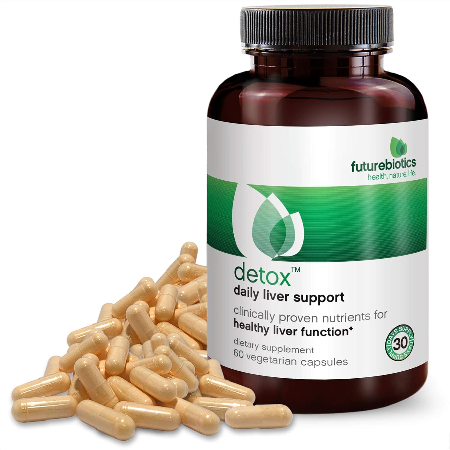 Liver Support Detox Supplement - 60 Vegetarian Capsules by Futurebiotics