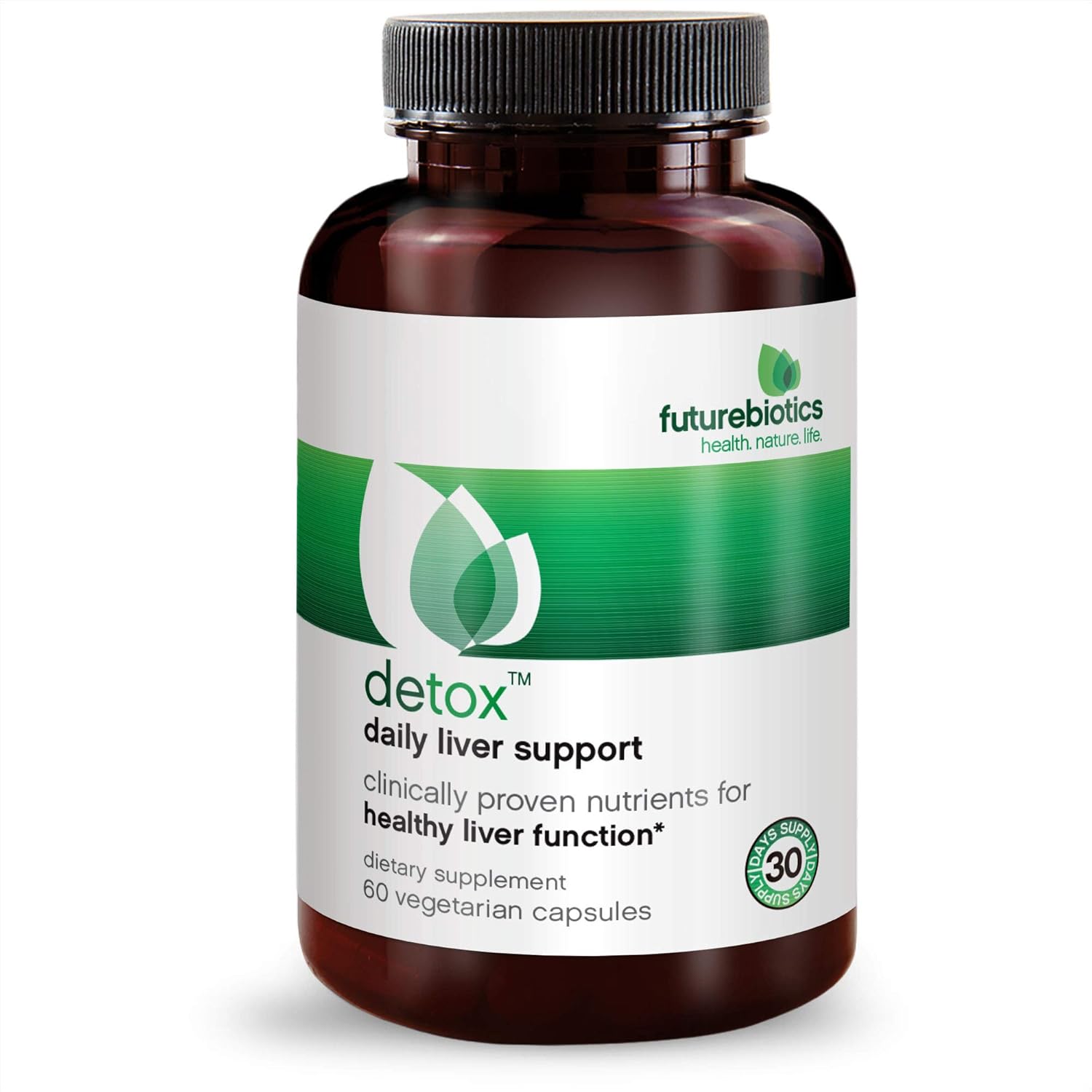 Liver Support Detox Supplement - 60 Vegetarian Capsules by Futurebiotics