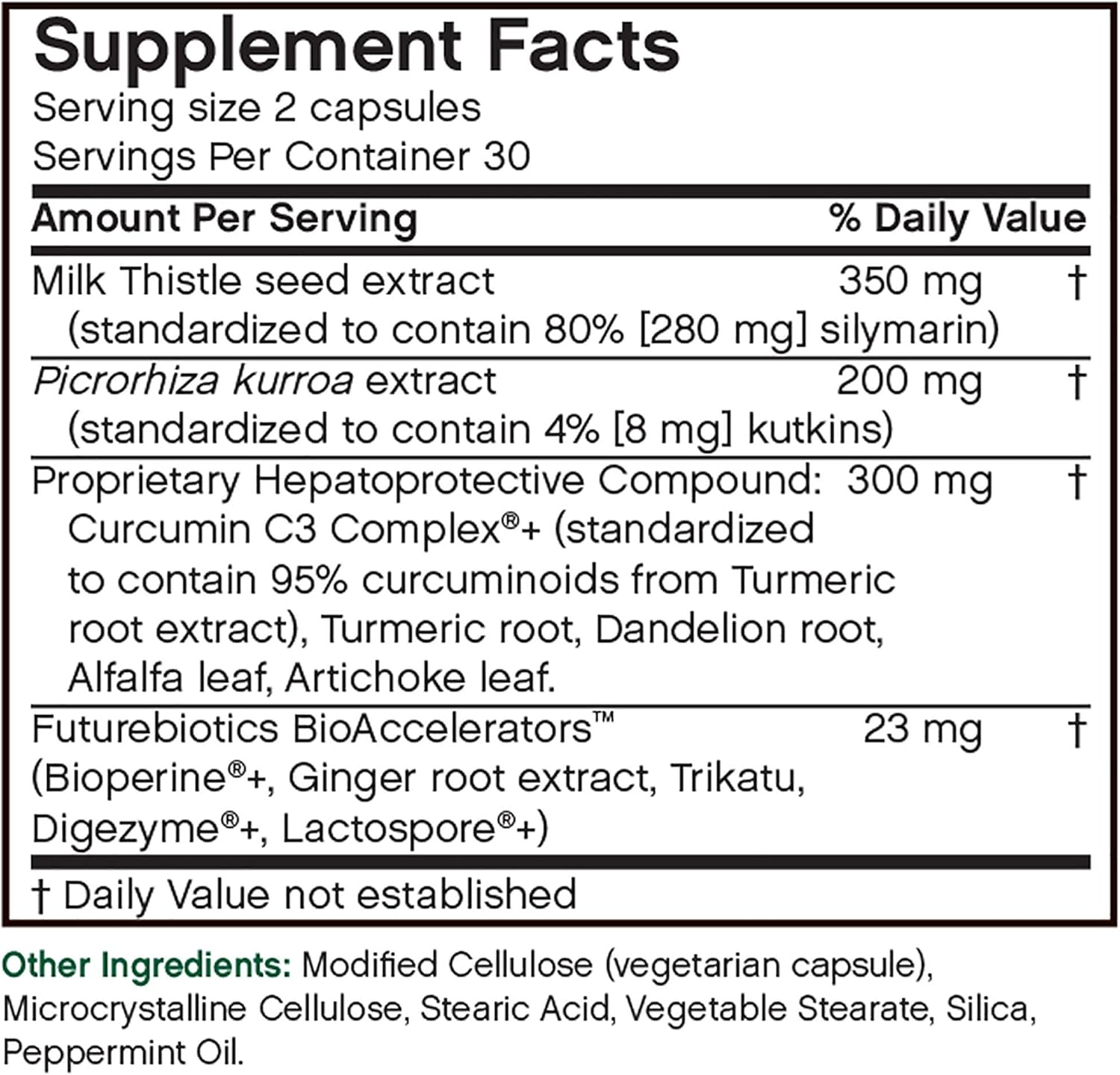 Liver Support Detox Supplement - 60 Vegetarian Capsules by Futurebiotics