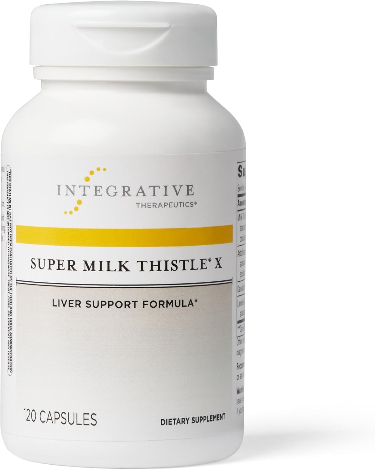 Liver Support Formula with Super Milk Thistle X - Enhanced with Silymarin, Artichoke Leaf, Dandelion Root & Licorice Root Extracts - 120 Capsules