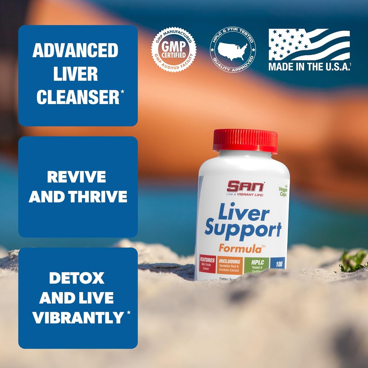 Liver Support Matrix - Detox & Repair Formula with Milk Thistle, Dandelion Root, & Artichoke Extract - Herbal Supplement 100 Capsules