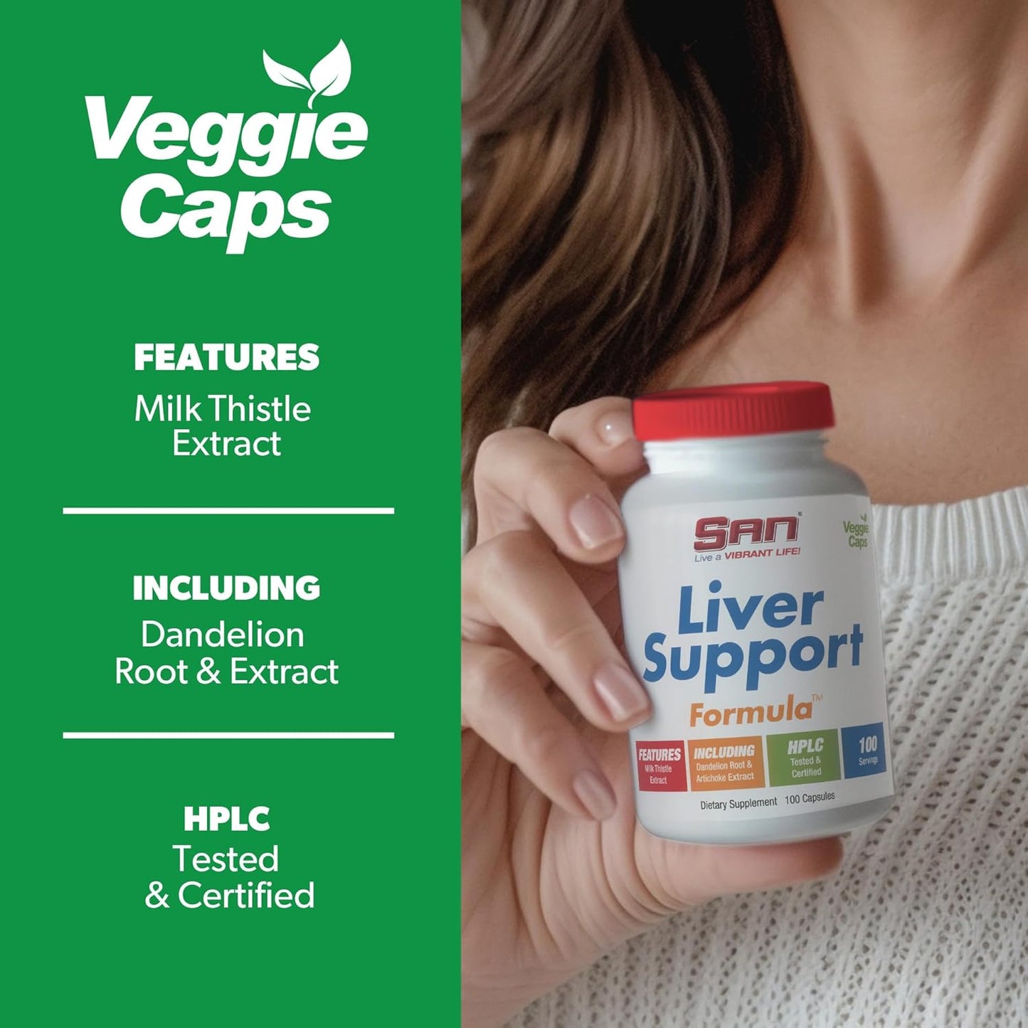 Liver Support Matrix - Detox & Repair Formula with Milk Thistle, Dandelion Root, & Artichoke Extract - Herbal Supplement 100 Capsules