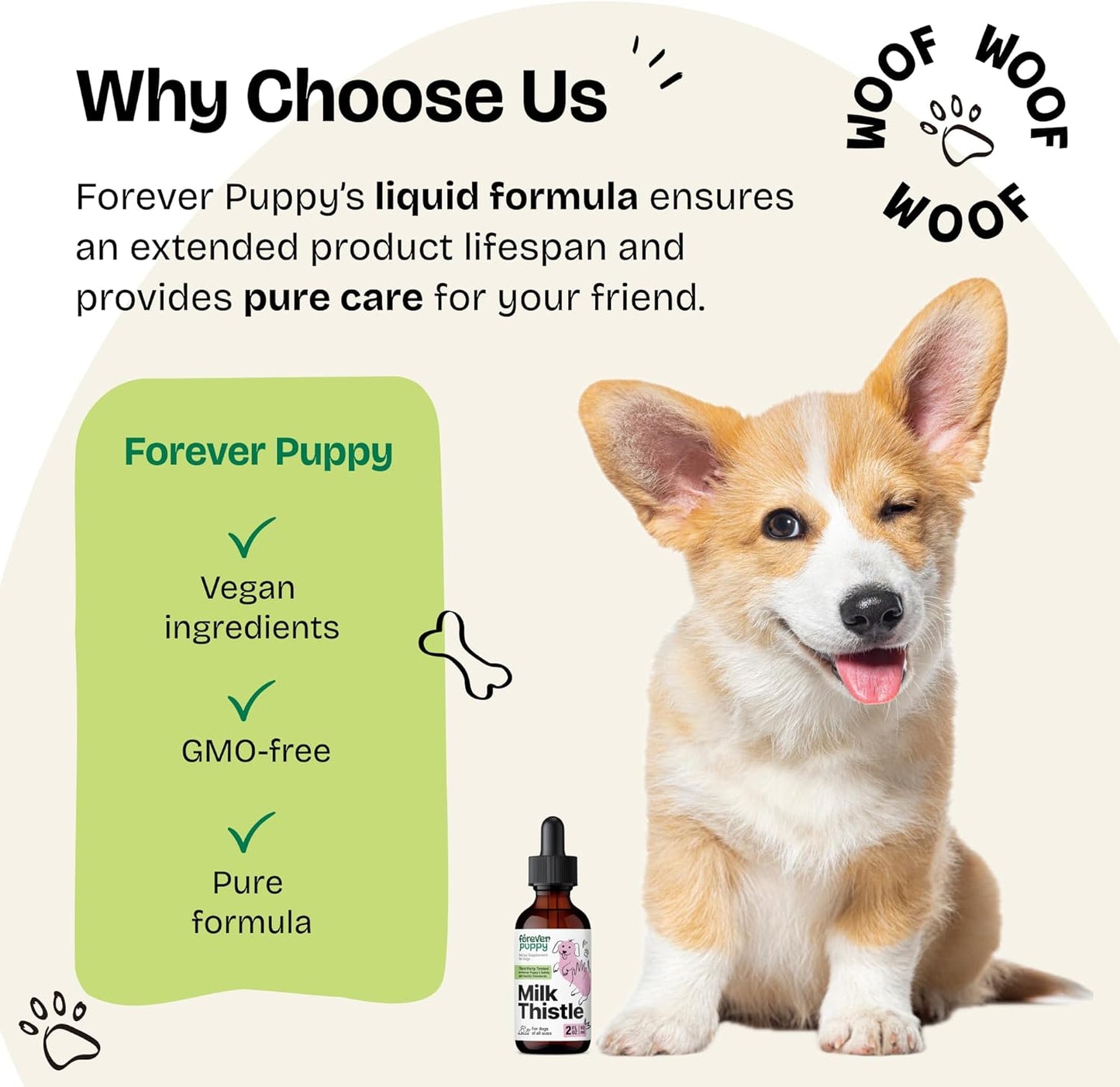 Liver Support Milk Thistle Supplement for Dogs - Silymarin Extract for Canine Liver Health - Detox Drops for Small, Medium, Large Breeds - 2 oz