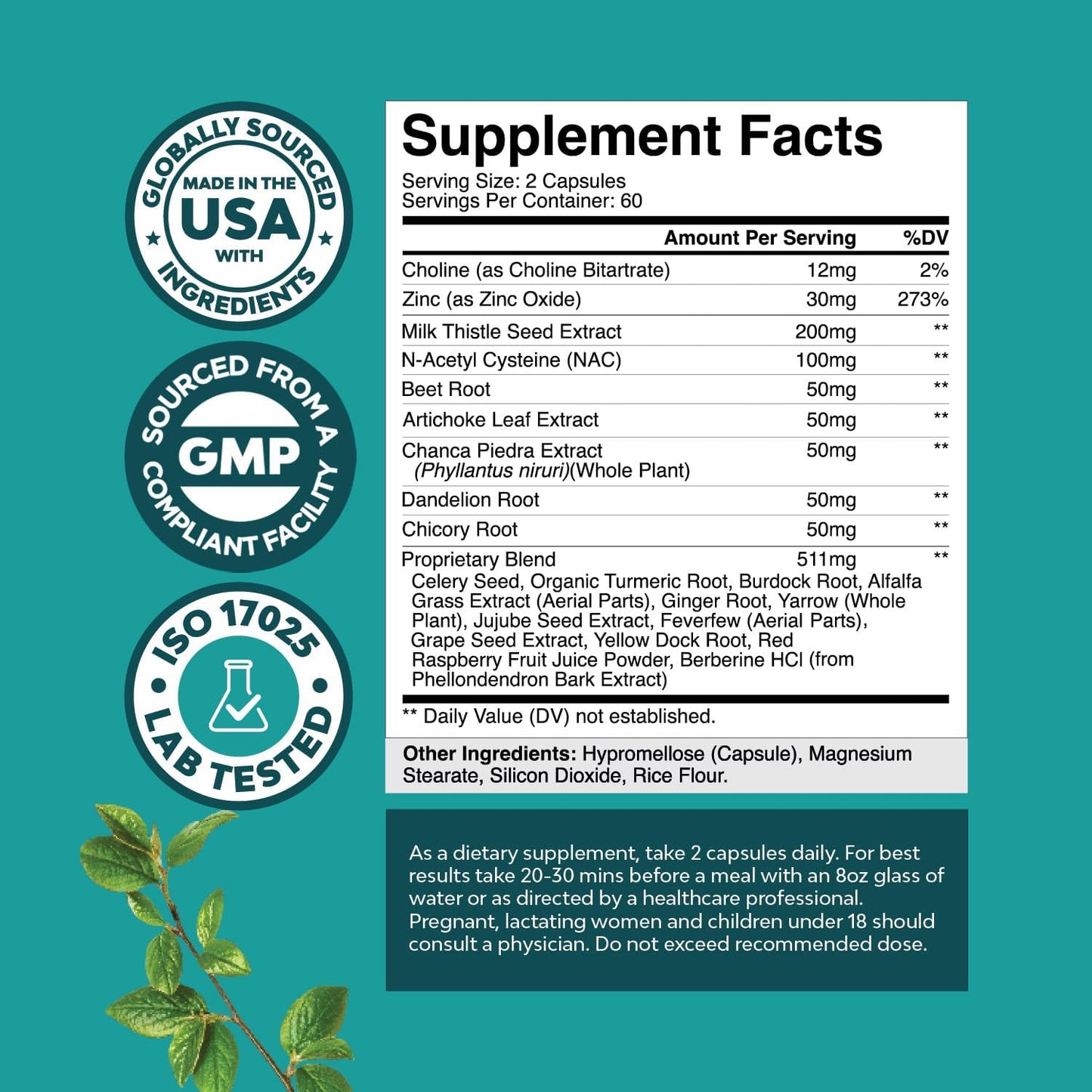 Liver Support Supplement Bundle - Herbal Formula with NAC, Silymarin, and GSE for Digestive and Immune Health