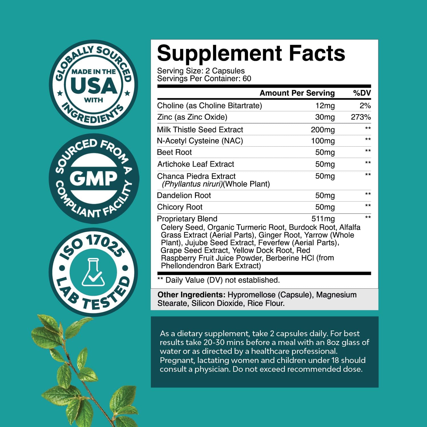 Liver Support Supplement Bundle - Herbal Formula with NAC, Silymarin, and GSE for Digestive and Immune Health
