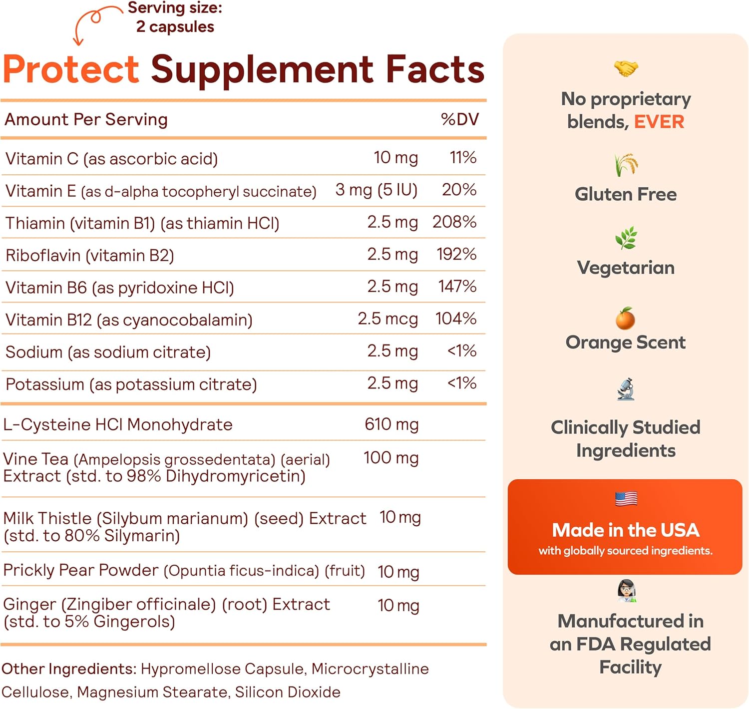Liver Support Supplement for Drinkers | Boost Glutathione Levels with L-Cysteine + DHM | 30 Day Supply | Milk Thistle, B-Vitamins, Ginger, Prickly Pear