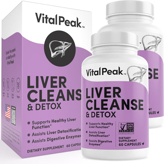 Liver Support Supplement for Fatty Liver Protection - Liver Cleanse Detox & Repair with Milk Thistle, Turmeric, Dandelion, Artichoke Extracts - 120 Capsules