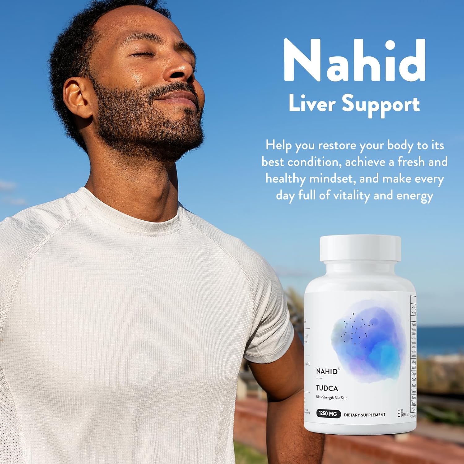 Liver Support Supplement with 120 Billion CFUs Probiotics - Detox & Renewal for Men and Women - Optimal Wellness - Gluten-Free, Dairy-Free, Vegan, Non-GMO - 60 Capsules